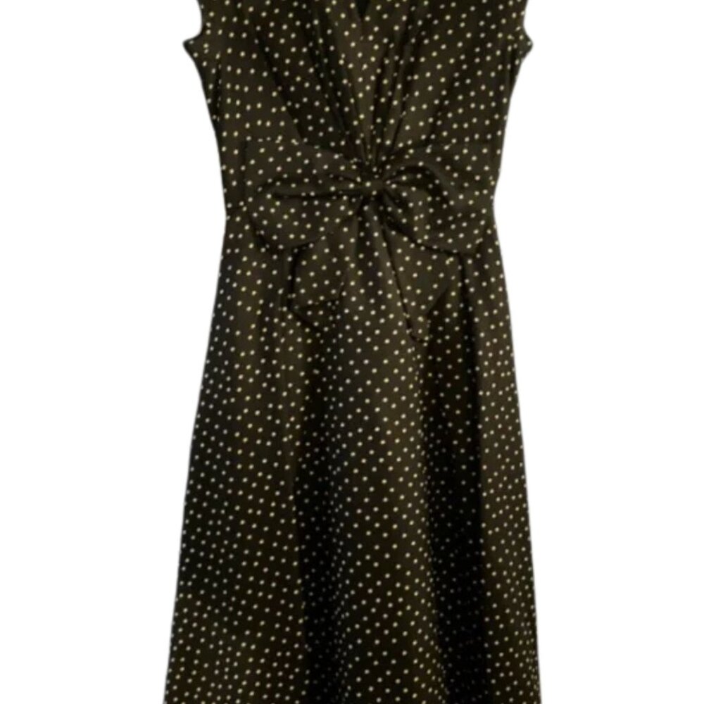 Kate spade (NY) black polka dot midi dress